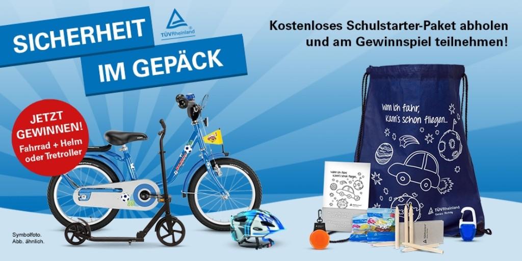 Sicherheit im Gepäck - mit etwas Glück ein Fahrrad von Puky gewinnen