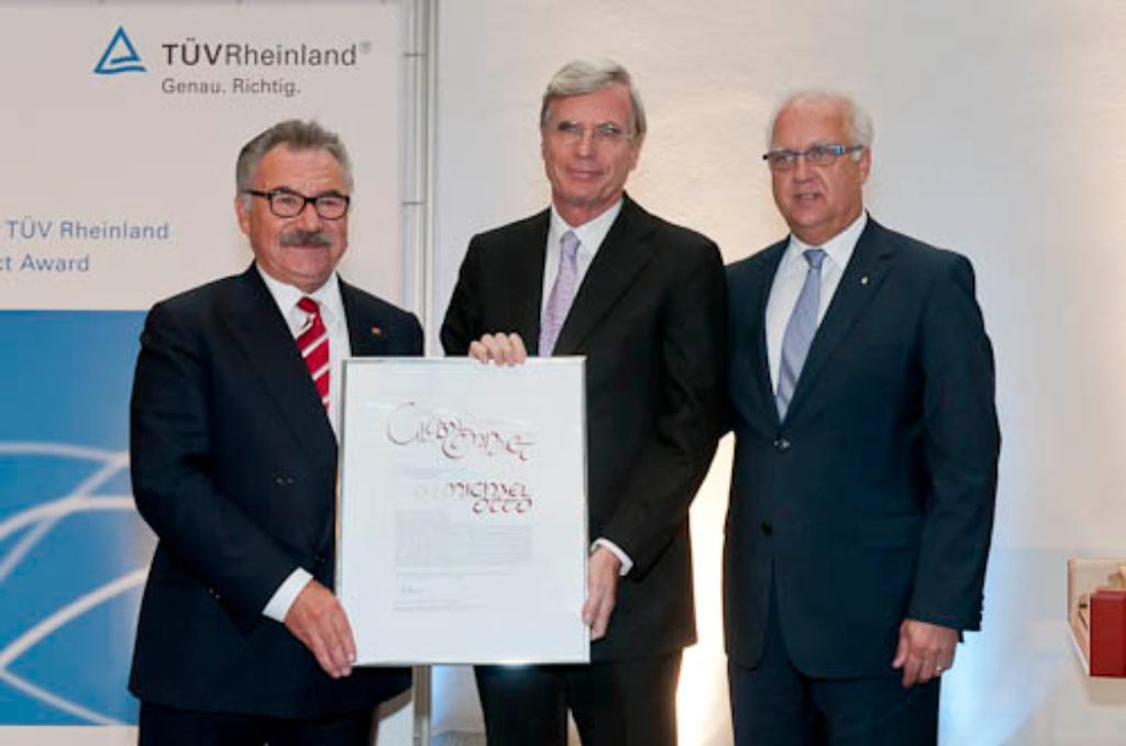 Feierliche Ehrung, Prof. Bruno O. Braun, Dr. Michael Otto, Hans-Werner Bartsch