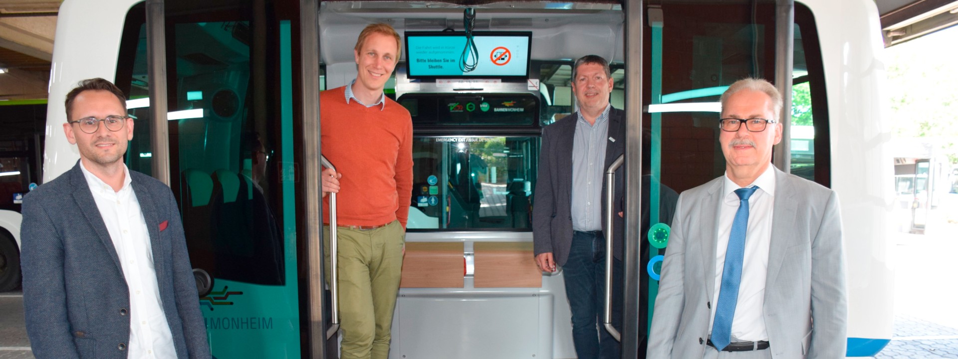 Autonomer Bus in Monheim 