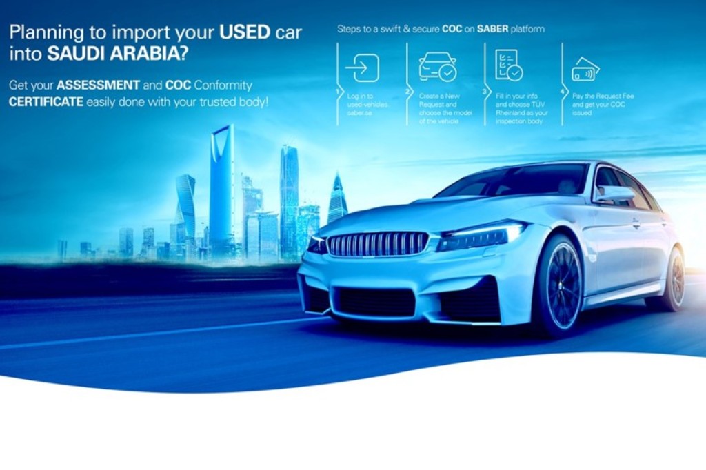 TÜV Rheinland to Certify Imported Used Cars in Saudi Arabia through SABER Platform 