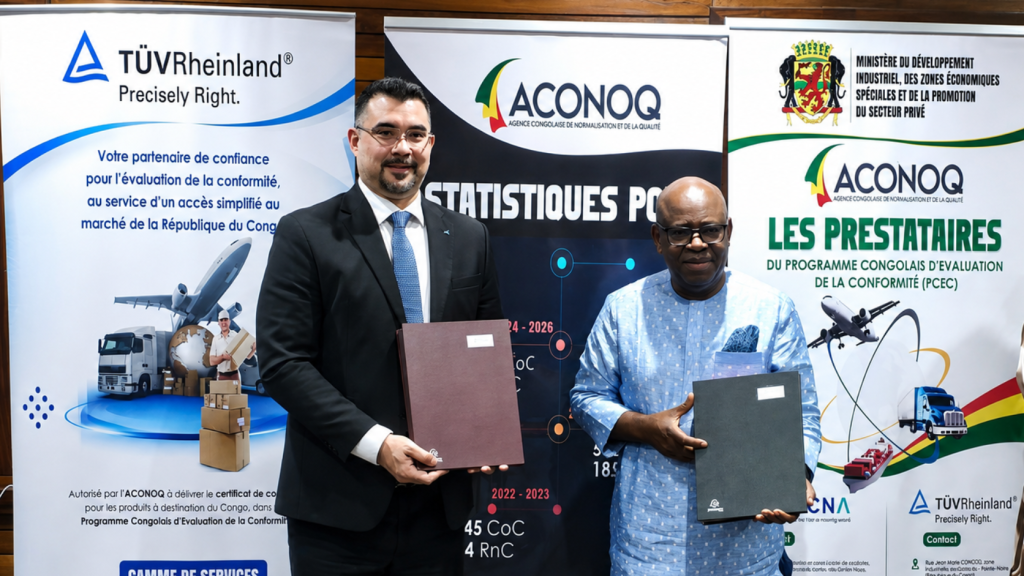 TÜV Rheinland Authorized by ACONOQ to Deliver Conformity Assessment Services Under the Republic of the Congo's PCEC Program, Facilitating Compliant Market Access and International Trade