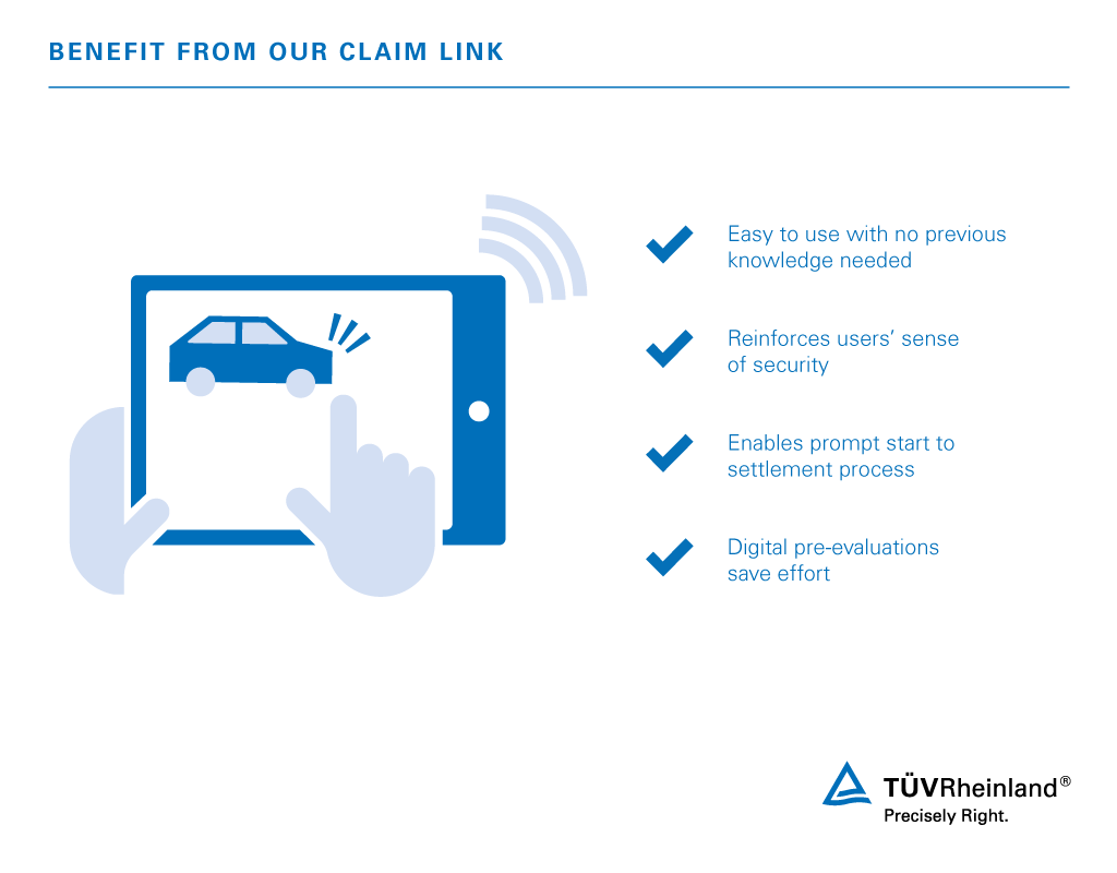 Benefits of digital damage assessment via claim link | TÜV Rheinland