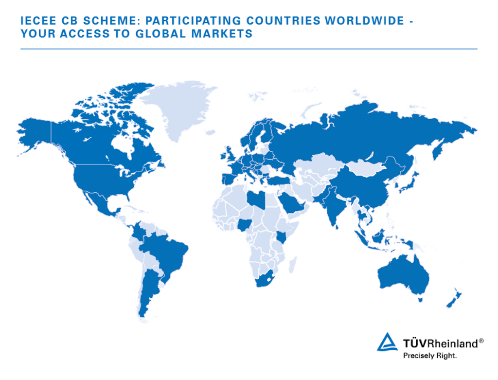 CB scheme IECEE – participating countries
