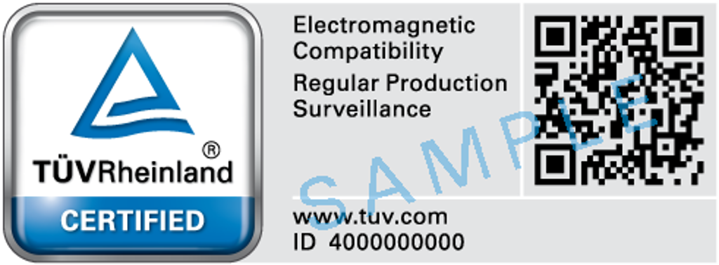 Electromagnetic compatibility test mark | TÜV Rheinland