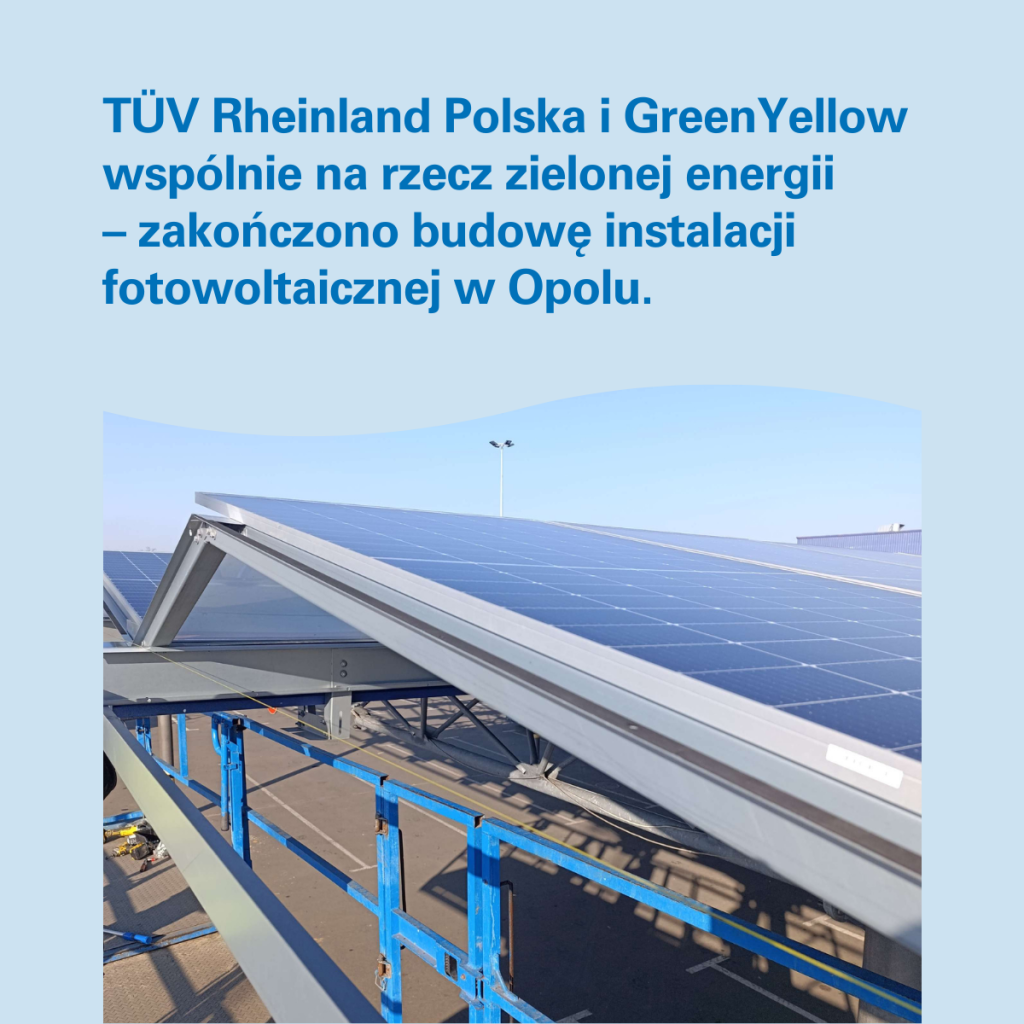 Zdjęcie przedstawia inwestycję GreenYellow w Opolu