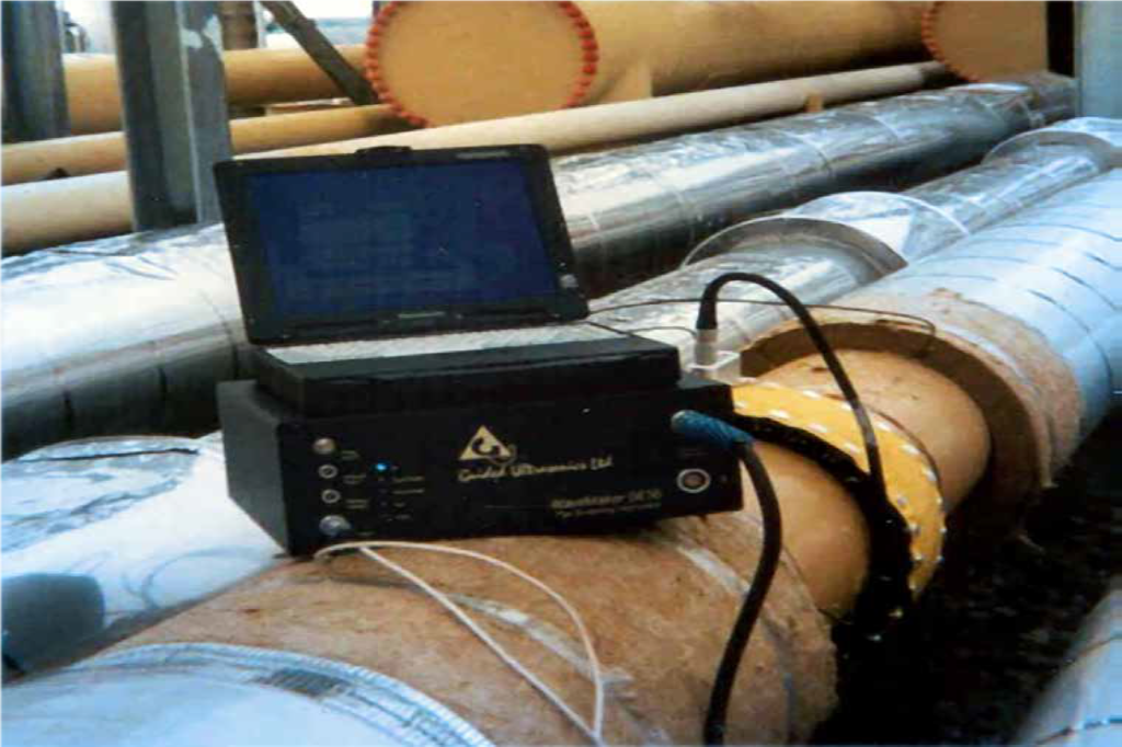 TÜV Rheinland pipe inspection using guided wave technique to discover corrosion under insulation