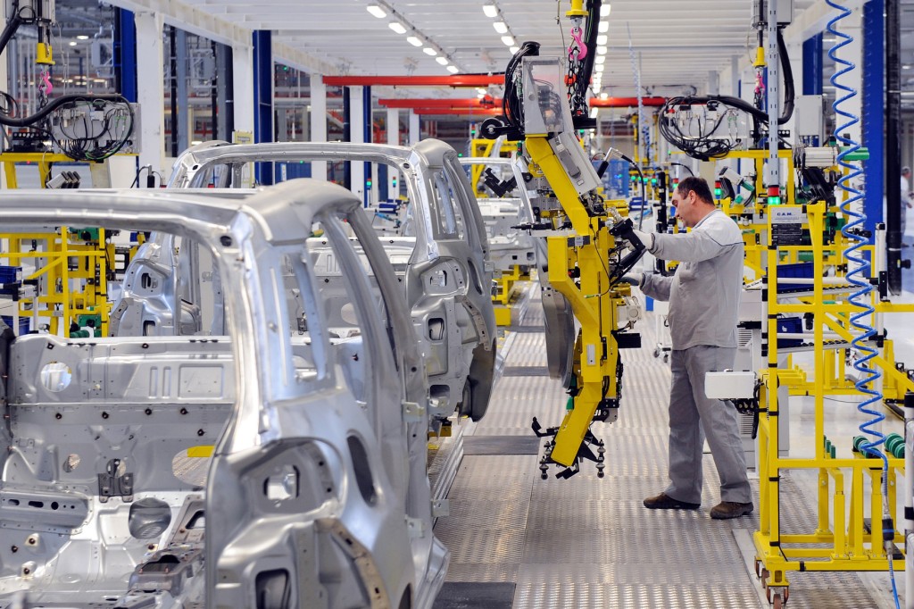 Manufacturing assembly for vehicles, automotive industry inspection