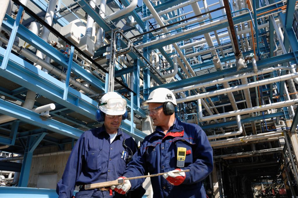 Field inspection of petrochemical plant