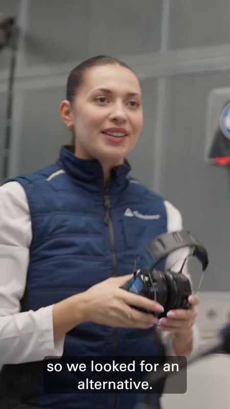 Video: Woman in a work vest at a facility with text overlay about safety culture
