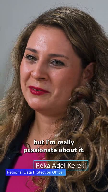 Video: Réka Adél Kereki, Regional Data Protection Officer, speaking about reliable data protection at TÜV Rheinland